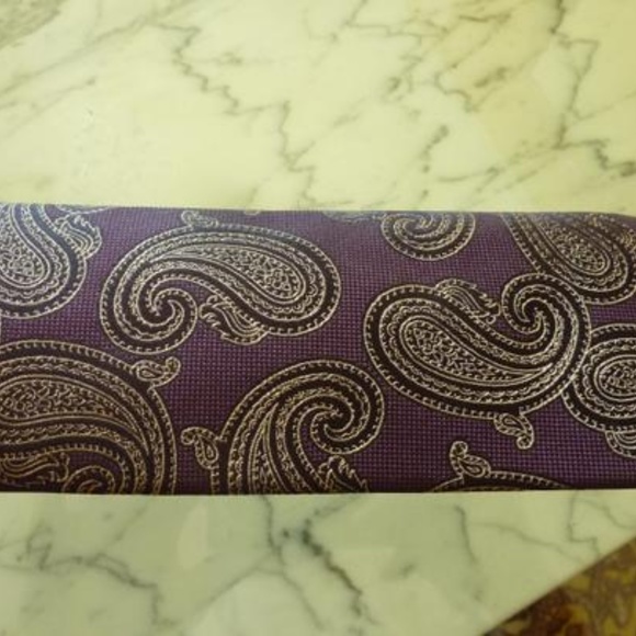 Brioni Purple Hand-made Italian Silk Neck Tie - Picture 6 of 6